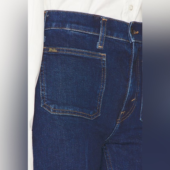 Polo Ralph Lauren Jenn Flare Denim Jeans in Dark Indigo Size 29 - Picture 3 of 14